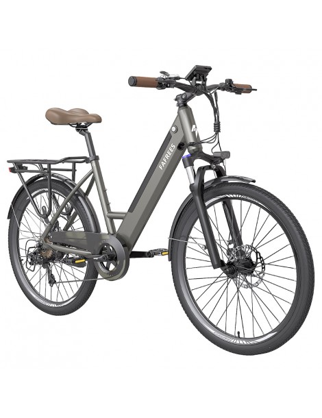 FAFREES F26 Pro 26'' E-Bike da città passo-passo 25 Km/h Motore 250W 36V 10Ah Batteria incorporata rimovibile-Grigio Shopping online