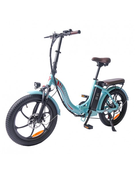 FAFREES F20 Pro 20 pollici Pneumatici Bicicletta Elettrica Pendolare Pieghevole 36V 18Ah Batteria al Litio 250W - Azzurro Black Friday