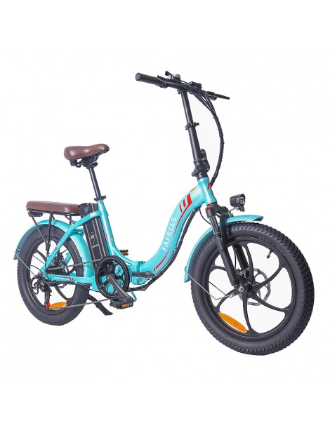 FAFREES F20 Pro 20 pollici Pneumatici Bicicletta Elettrica Pendolare Pieghevole 36V 18Ah Batteria al Litio 250W - Azzurro Black Friday