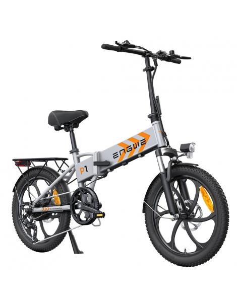 ENGWE P1 Bicicletta elettrica pieghevole pneumatico 20*3 pollici motore 250W batteria 36V 13Ah - Sliver