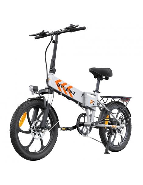 ENGWE P1 Bicicletta elettrica pieghevole pneumatico 20*3 pollici motore 250W batteria 36V 13Ah - Sliver Offerta natalizia