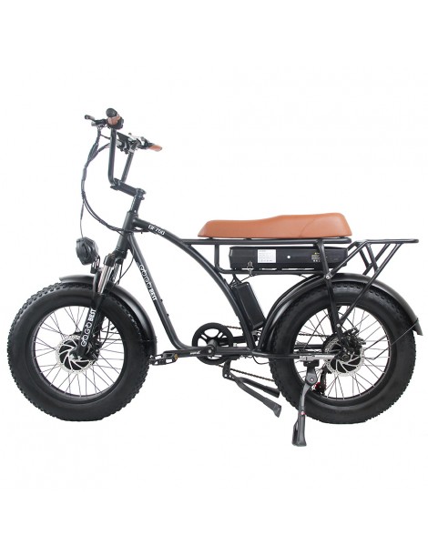 GOGOBEST GF750 Bicicletta elettrica motore 1000W*2 batteria 48V 17.5Ah freno a disco meccanico - nero Offerta Giorno del Papà