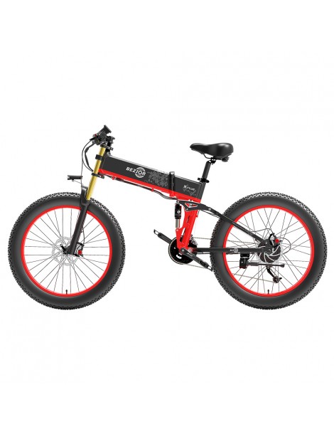 BEZIOR X-PLUS Bicicletta elettrica 1500W Motore 48V 17.5Ah Batteria - Rosso Offerta San Valentino