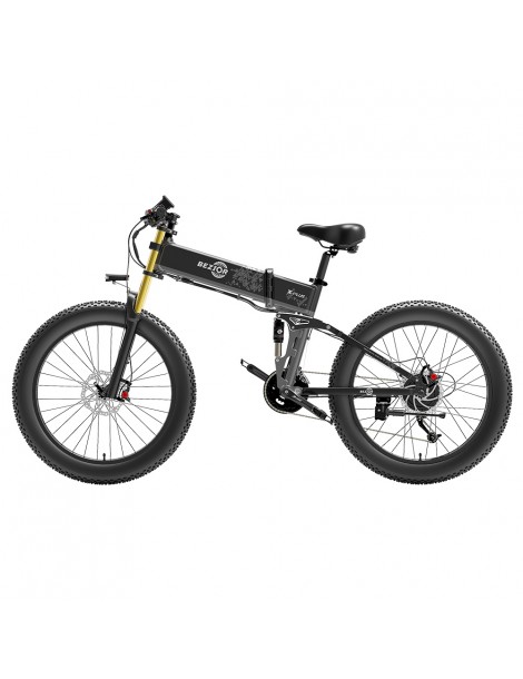 BEZIOR X-PLUS Electric Bike 1500W Motor 48V 17.5Ah Battery 26*4.0 Tire Mountain Bike 40 km/h Max Speed 200kg Load -Black Offerta Anniversario