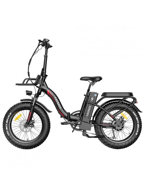 FAFREES F20 Max 20*4 Fat Inch Tire Bicicletta elettrica pieghevole - Motore brushless da 500W e batteria al litio da 18Ah - Nero Offerte esclusive