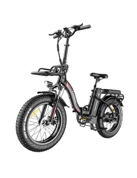 FAFREES F20 Max 20*4 Fat Inch Tire Bicicletta elettrica pieghevole - Motore brushless da 500W e batteria al litio da 18Ah - Nero Offerte esclusive