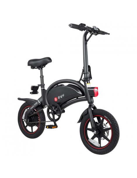 DYU D3+ Ciclomotore elettrico pieghevole con pneumatici da 14" - Motore senza spazzole da 240W e batteria al litio da 10AH Liquidazione