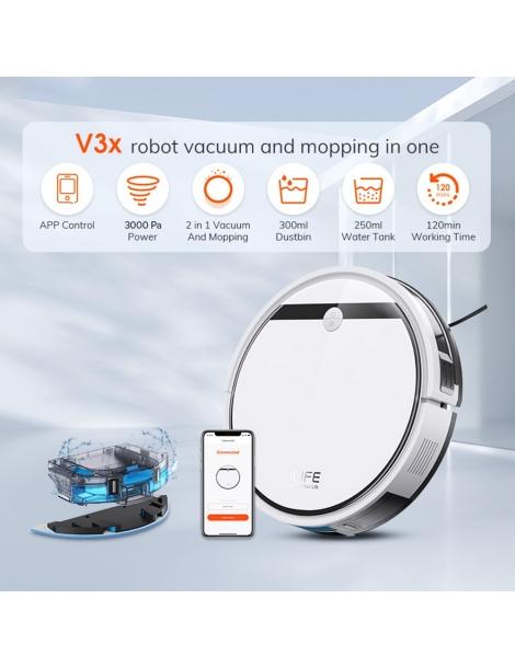 ILIFE V3X 3000Pa Robot Aspirapolvere 2 in 1 Aspirazione e Pulizia Offerta speciale della fabbrica