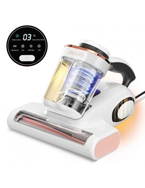 JIGOO J300 Pulitore Acari Smart a Doppia Vaschetta con Aspirazione da 13KPa Sensore Acaro Rullo Spazzola in Metallo Fino al 55% di sconto