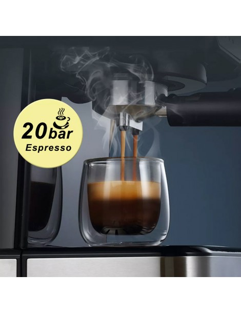 HiBREW H5 1050W Macchina da caffè 20 Bar Semi-Auto Cappuccino Espresso Capacità 1 5L Display temperatura Discount Store per i nuovi prodotti