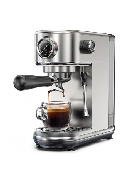 HiBREW H10B Macchina per caffè espresso pressione di estrazione 20 bar temperatura e volume della tazza regolabili - Argento