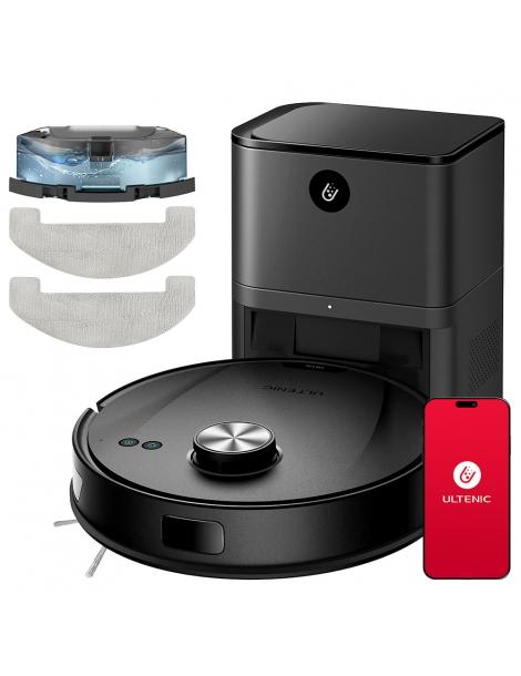 Ultenic T10 Lite Robot Aspirapolvere con navigazione LiDAR aspirazione 4500Pa auto-svuotamento Matrix Clean - Nero
