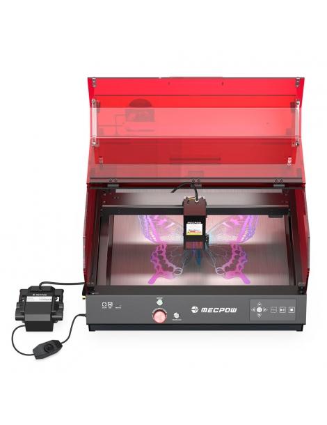 Mecpow X4 Pro Macchina per Incisione Laser 22W con Telecamera Integrata Copertura Protettiva in Acrilico FDA Classe 1