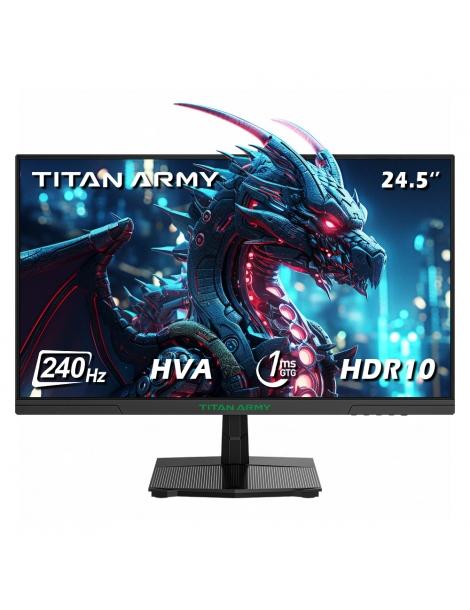 TITAN ARMY P2510H Monitor da gioco piatto 24 5 pollici 16:9 HVA FHD 240Hz 2K risoluzione 1920x1080 10 modalità di scena