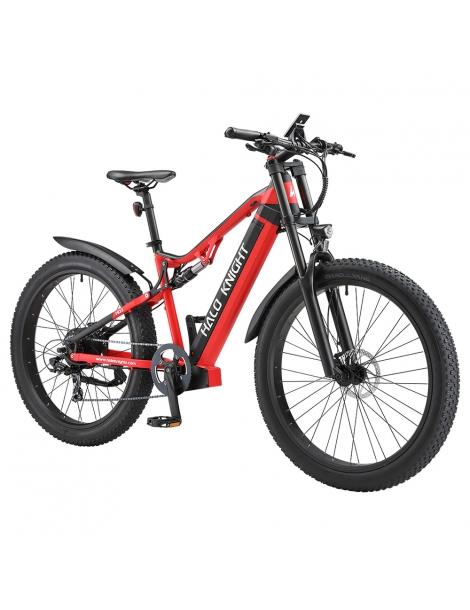 Halo Knight H03 MTB Bicicletta elettrica motore 1000W batteria 48V 19.2Ah pneumatico 27.5*3.0 pollici - Rosso