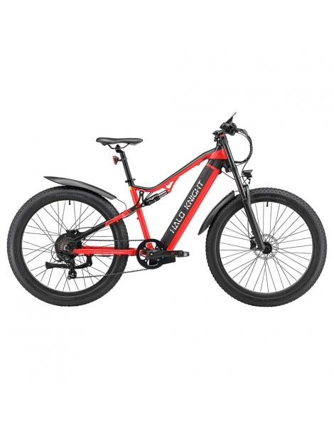 Halo Knight H03 MTB Bicicletta elettrica motore 1000W batteria 48V 19.2Ah pneumatico 27.5*3.0 pollici - Rosso Grande vendita