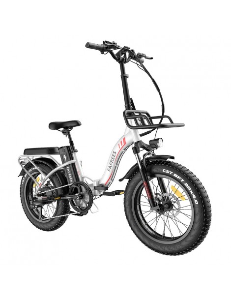 FAFREES F20 Max 20*4.0 Pneumatici Grassi da 20 Pollici Bicicletta Elettrica Pieghevole - Batteria 22.5Ah e Motore 500W - Bianco Shopping online