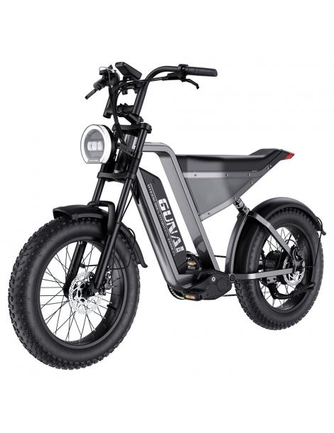GUNAI-Y Bicicletta elettrica motore 1000W batteria 48V 18Ah pneumatici grassi 20*4.0 pollici velocità massima 60km/h - Nero Offerta esclusiva
