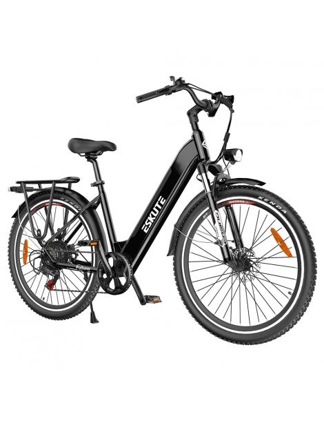 ESKUTE ES-26-LJ Bicicletta elettrica motore Bafang da 250W batteria da 36V 20Ah 26 x 1 75 pollici - Nero Offerta per la Festa della Mamma