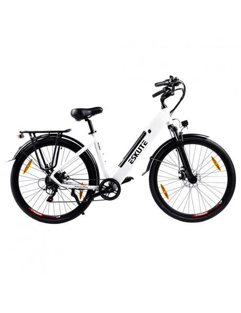 ESKUTE ES-28-SDXK Bicicletta elettrica motore da 250W batteria da 36V 20Ah pneumatici da 28*1.75 pollici - Bianco
