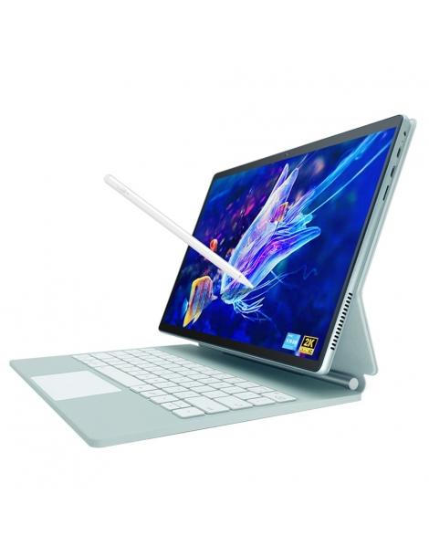 DERE T30 PRO 2-in-1 Laptop 13 pollici 2K IPS Touch Screen Tablet PC/Tastiera magica Penna stilo 16GB DDR4 512GB SSD - Verde