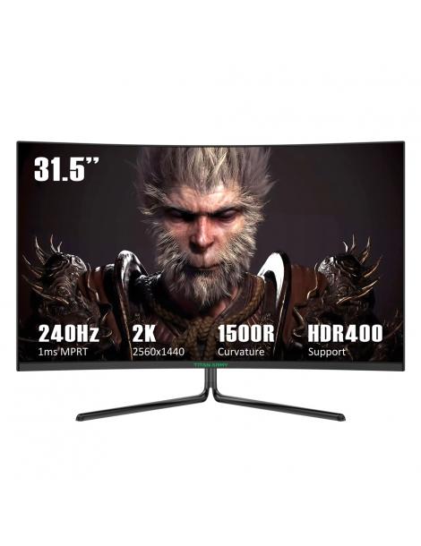 TITAN ARMY C32C1S Monitor da gioco da 31 5 pollici risoluzione 2K frequenza di aggiornamento 240 Hz curvatura 1500R