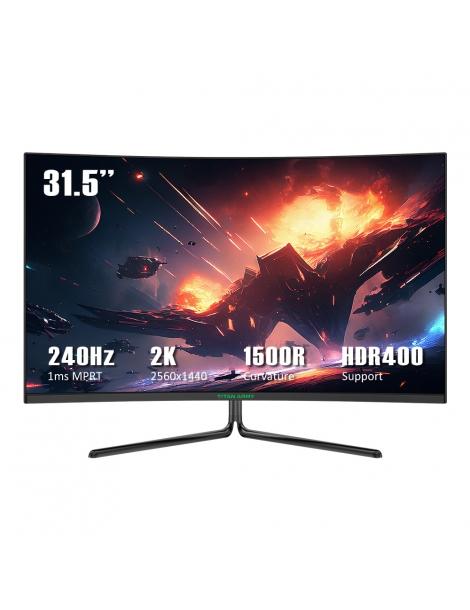 TITAN ARMY C32C1S Monitor da gioco da 31 5 pollici risoluzione 2K frequenza di aggiornamento 240 Hz curvatura 1500R Enormi sconti