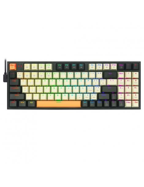 Redragon K636CLO-RGB Kitava 94 tasti con tastierino numerico tastiera meccanica retroilluminata RGB - Nero