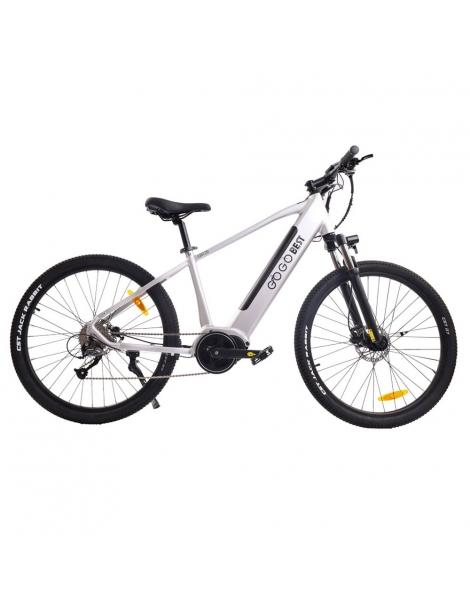 GOGOBEST GM26 Bicicletta elettrica da città motore mid-drive 36V 250W batteria 10Ah freno a disco idraulico - Argento
