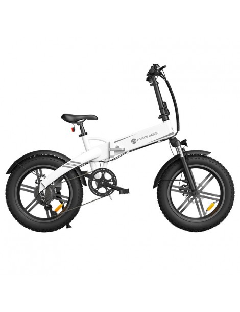 ADO A20F Bestia Pieghevole E-Bike 250W DC Brushless Motore 25km/H 36V 14.5Ah Batteria 20*4.0 Pneumatici Sensore Di Coppia-Bianco