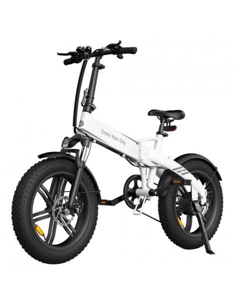 ADO A20F Bestia Pieghevole E-Bike 250W DC Brushless Motore 25km/H 36V 14.5Ah Batteria 20*4.0 Pneumatici Sensore Di Coppia-Bianco Duty-free