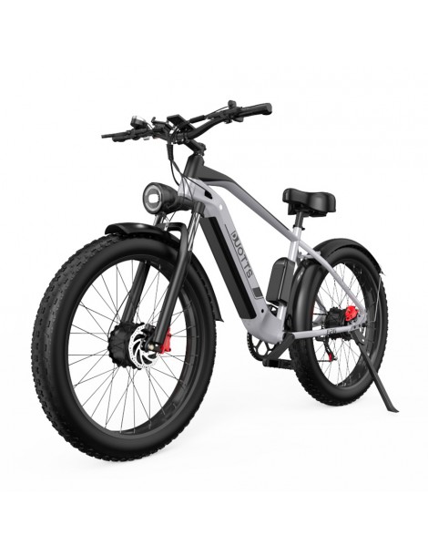 DUOTTS F26 26*4.0 Inch Bicicletta elettrica con pneumatici grassi doppio motore 750W*2 batteria LG 17.5Ah - Argento Sconti questo mese