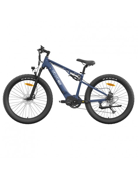 GOGOBEST GM27 Bicicletta elettrica 48V 350W Motore centrale Freno a disco idraulico - Blu Qualità