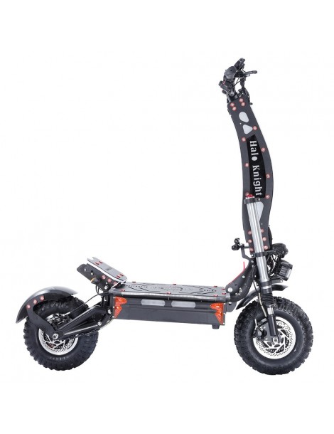Halo Knight T107 Max 14 pollici Off-Road Pneumatici Scooter elettrico pieghevole 2*4000W Motori 72V 50Ah Batteria Promozione