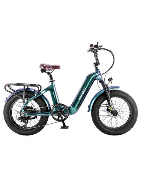 FAFREES F20 Master E-bike 20*4.0 pollici pneumatico 500W trazione posteriore 25km/h velocità massima-Verde