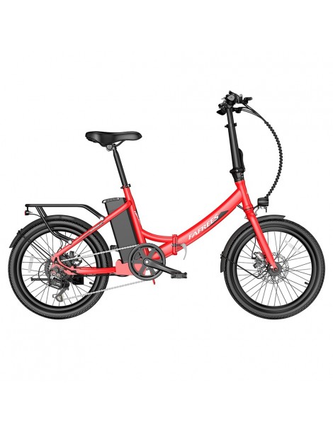 FAFREES F20 Light 20*1.95'' Pneumatico Bicicletta elettrica pieghevole da città motore 48V 250W batteria 14.5Ah - Rosso