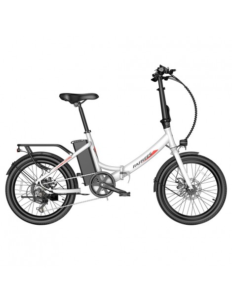 FAFREES F20 Light 20*1.95'' Pneumatico Bicicletta elettrica pieghevole da città motore 48V 250W batteria 14.5Ah - Bianco