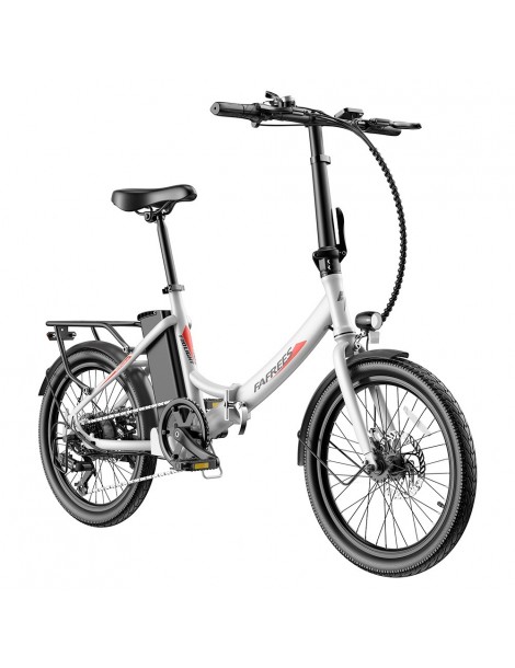 FAFREES F20 Light 20*1.95'' Pneumatico Bicicletta elettrica pieghevole da città motore 48V 250W batteria 14.5Ah - Bianco In Vendita
