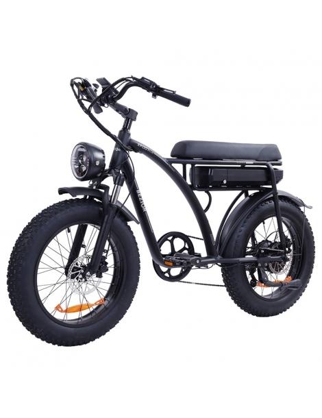 BEZIOR XF001 Plus Bicicletta elettrica pneumatico 20*4.0in motore 48V 1000W velocità massima 45km/h 17.5Ah - Nero Opaco