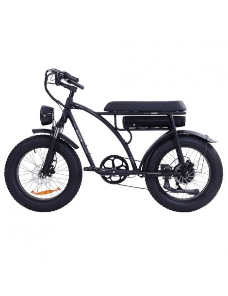 BEZIOR XF001 Plus Bicicletta elettrica pneumatico 20*4.0in motore 48V 1000W velocità massima 45km/h 17.5Ah - Nero Opaco Saldi