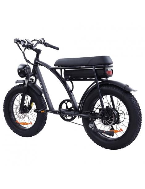 BEZIOR XF001 Plus Bicicletta elettrica pneumatico 20*4.0in motore 48V 1000W velocità massima 45km/h 17.5Ah - Nero Opaco Saldi