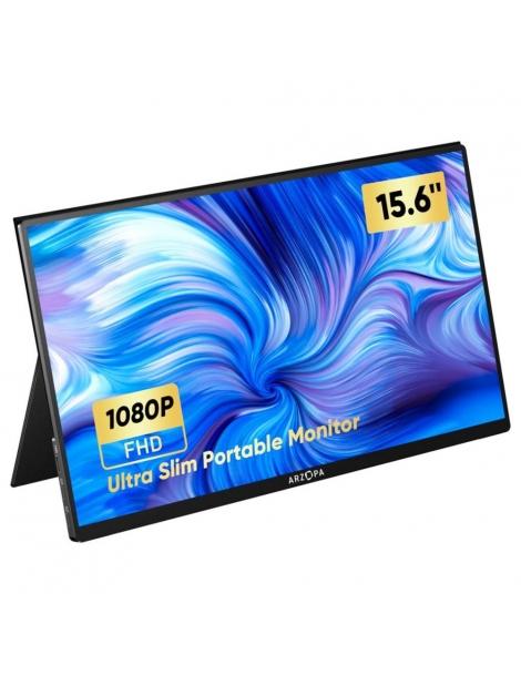 ARZOPA 15 6" Monitor portatile 1920*1080 frequenza di aggiornamento 60Hz In Saldo