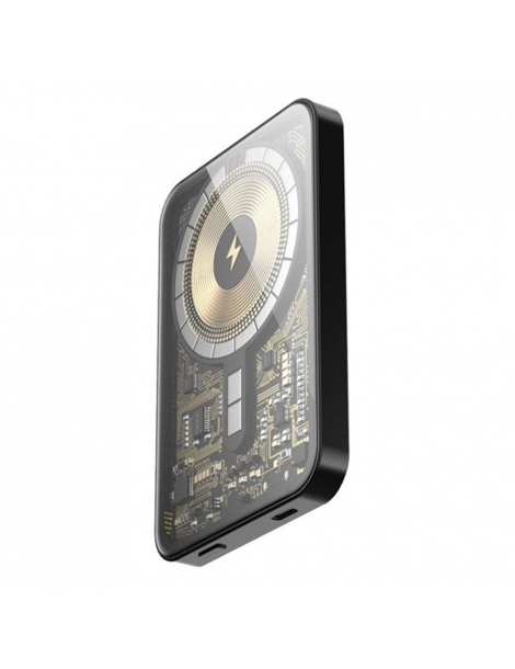 HINOVO MB1-5000xb Banca di potenza magnetica portatile senza fili 5000mAh stile Cyberpunk Grande vendita