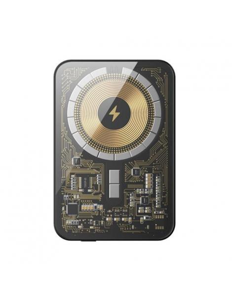 HINOVO MB1-5000xb Banca di potenza magnetica portatile senza fili 5000mAh stile Cyberpunk Grande vendita
