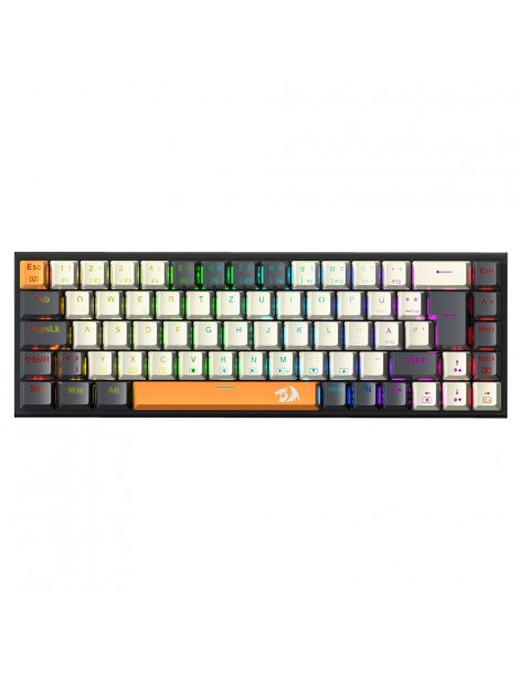 K633CGO-RGB Ryze Tastiera da gioco meccanica compatta a 68 tasti Layout tedesco Interruttore rosso retroilluminato RGB