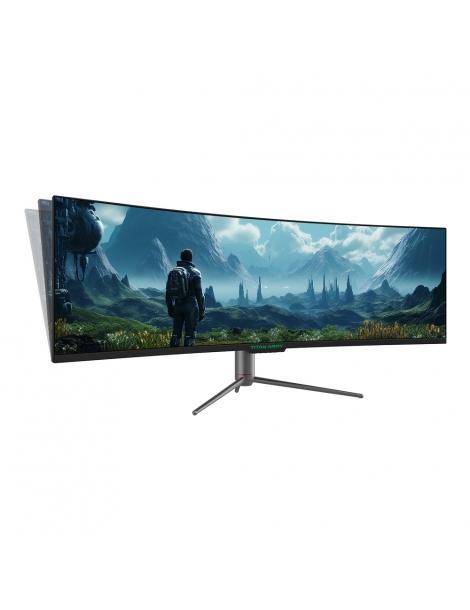 TITAN ARMY C49SHC Monitor da gioco 32:9 49 pollici DFHD 3840×1080 a schermo maggiorato pannello CSOT HVA curvo 1500R Offerta Giorno del Papà