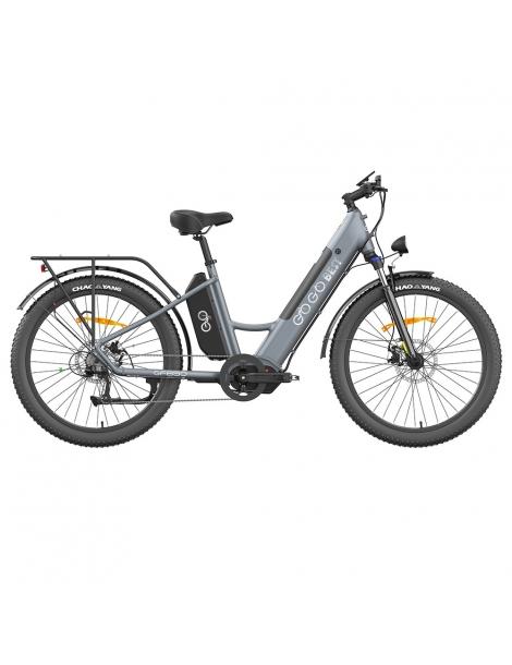 GOGOBEST GF850 26 * 3 pollici pneumatici bicicletta elettrica con motore centrale 500W motore 2 * 10.4Ah batterie - Grigio Fino al 50% di sconto