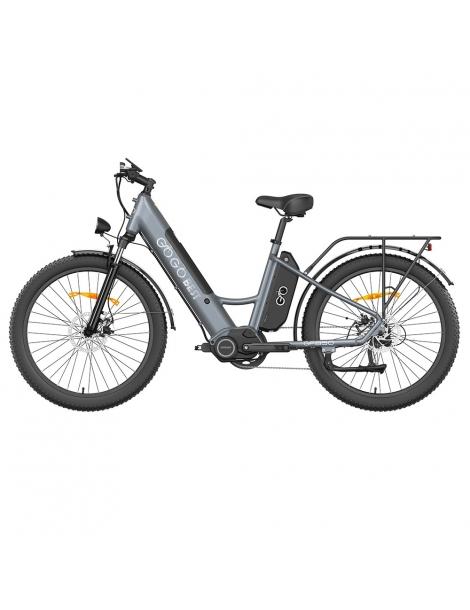 GOGOBEST GF850 26 * 3 pollici pneumatici bicicletta elettrica con motore centrale 500W motore 2 * 10.4Ah batterie - Grigio Fino al 50% di sconto