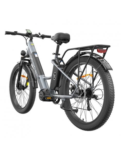GOGOBEST GF850 26 * 3 pollici pneumatici bicicletta elettrica con motore centrale 500W motore 2 * 10.4Ah batterie - Grigio Fino al 50% di sconto
