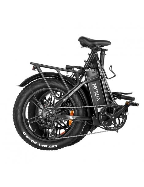Vitilan U7 2.0 Bicicletta elettrica pieghevole ruote grasse da 20*4.0 pollici motore da 750W batteria 48V 20Ah - Nero Fino al 65% di sconto
